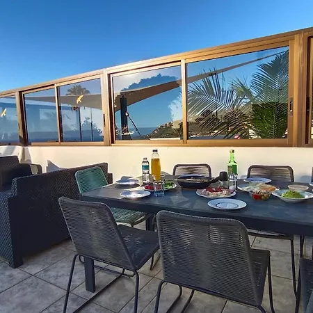 Heated Pool With Sea View Tranquil Retreat At Malvasia Garden Sauzal Exterior photo